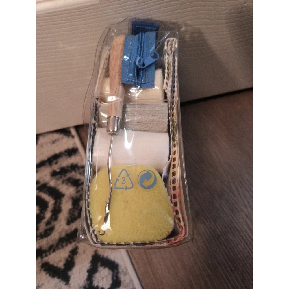 Vervaco Latch hook pillow kit Flowers stamped 16x16 PN-0149783 Vintage